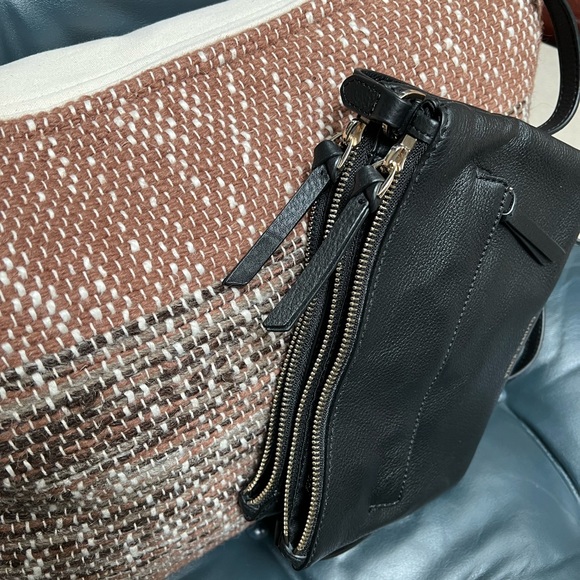 Vince Camuto black leather crossbody bag. In excellent condition, never used. - Picture 2 of 10